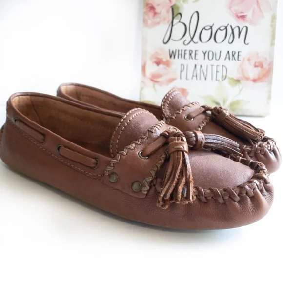 EUC Patricia Nash Domenica Leather Tassel Loafers - Picture 6 of 6